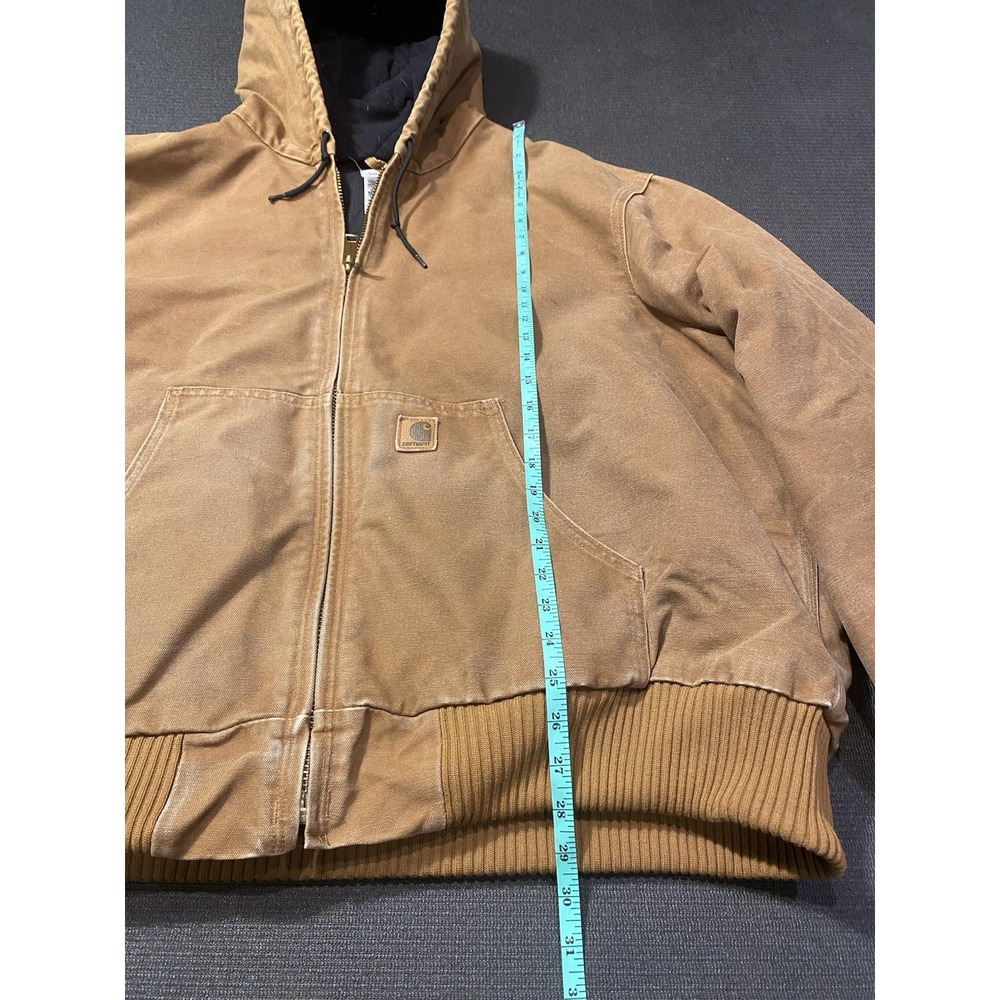 Vintage Carhartt Jacket Men's 2XL Sandstone Active Quilt Lined J130 BRN Brown - Picture 2 of 4